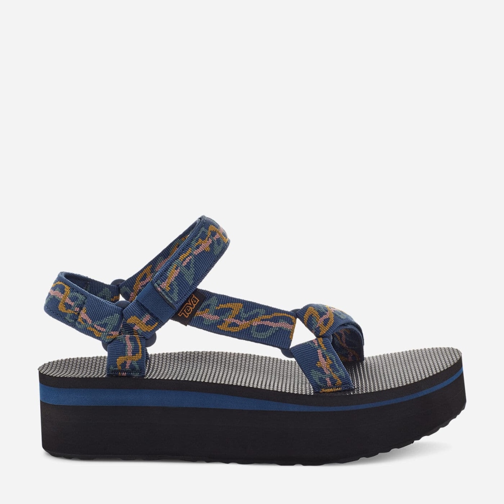 Teva Flatform Universal Women's Navy Sandals CA97386 Canada Online